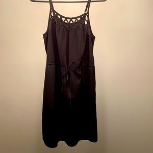Black spaghetti strap dress